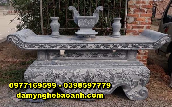 +101 mẫu bàn thờ đá đẹp,bàn lễ bằng đá nguyên khối